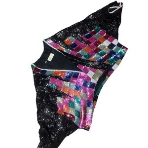 Cache Multicolor Sequin Jacket